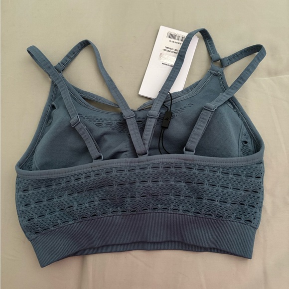 NWT Energy Seamless sports bra, blue stone, size XS - Picture 2 of 4
